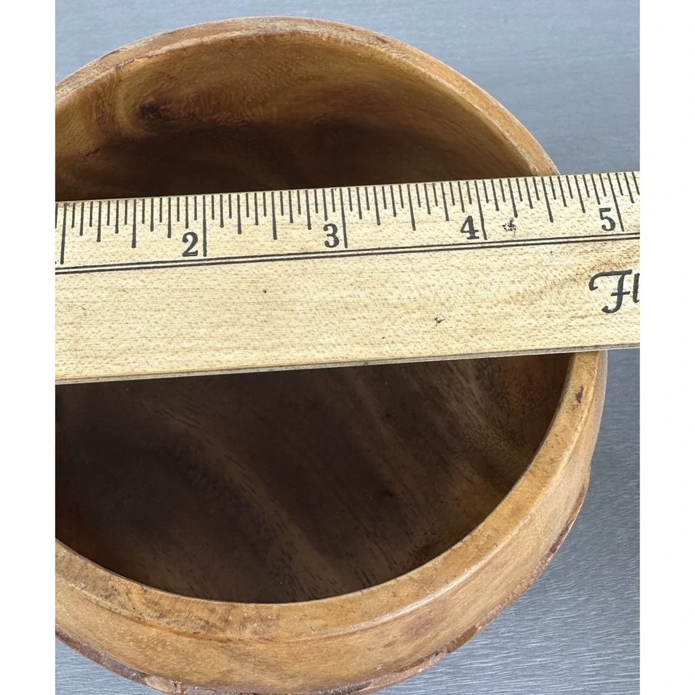 Vintage Monkey Pot Hand Carved Wood Bowl  Phillipinea